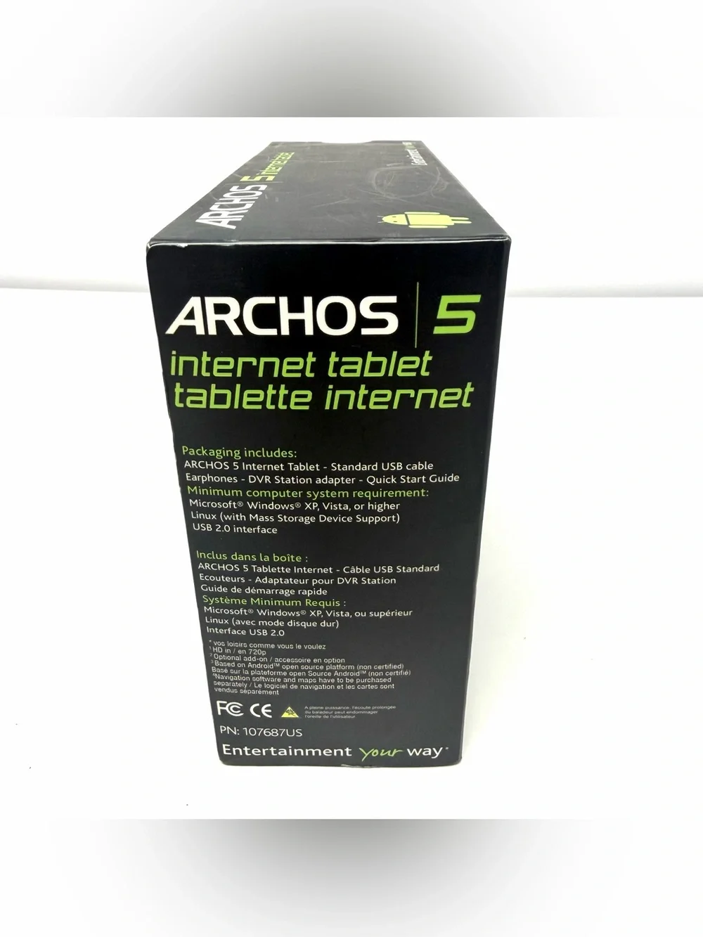 Archos 5 160GB Internet Tablet Android Interface HD GPS NOS Brand NEW Open Box